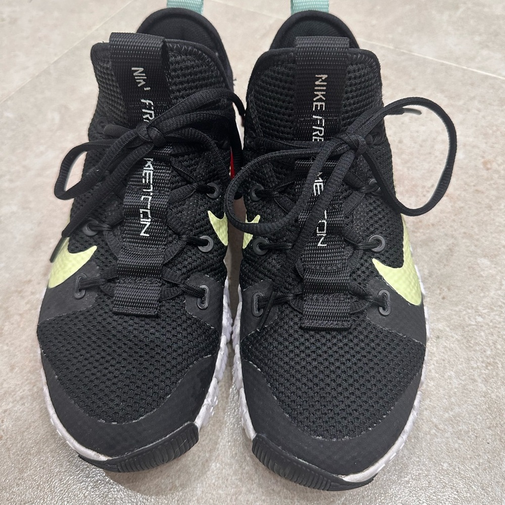 Nike Free Metcon 3 Black with Lime Swoosh